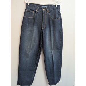 E4 Vintage VIBES JEANS Mens 32x32 Blue Jeanetics Baggy Wide Leg Loose Y2K